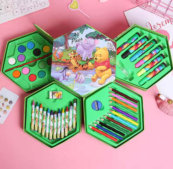 Set de desen hexagonal pentru copii 3-8 ani, diferite modele [4]
