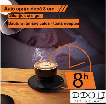 Suport bauturi cu mentinere temperatura 55 grade, USB [7]