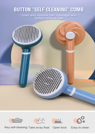 Perie de par cu autocuratare pentru caini sau pisici [0]