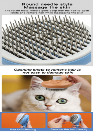 Perie de par cu autocuratare pentru caini sau pisici [4]