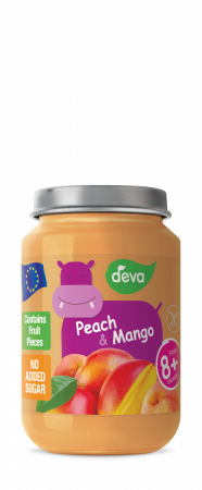 Piureuri bebelusi de la 6 luni - Piure cu piersica, mango si mar