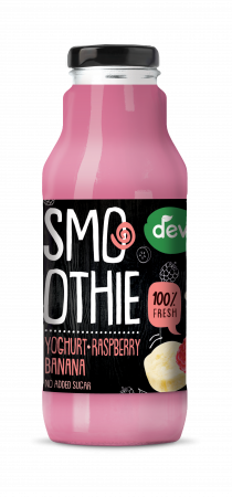 SMOOTHIE - Smoothie zmeura, iaurt si banana 300 ml
