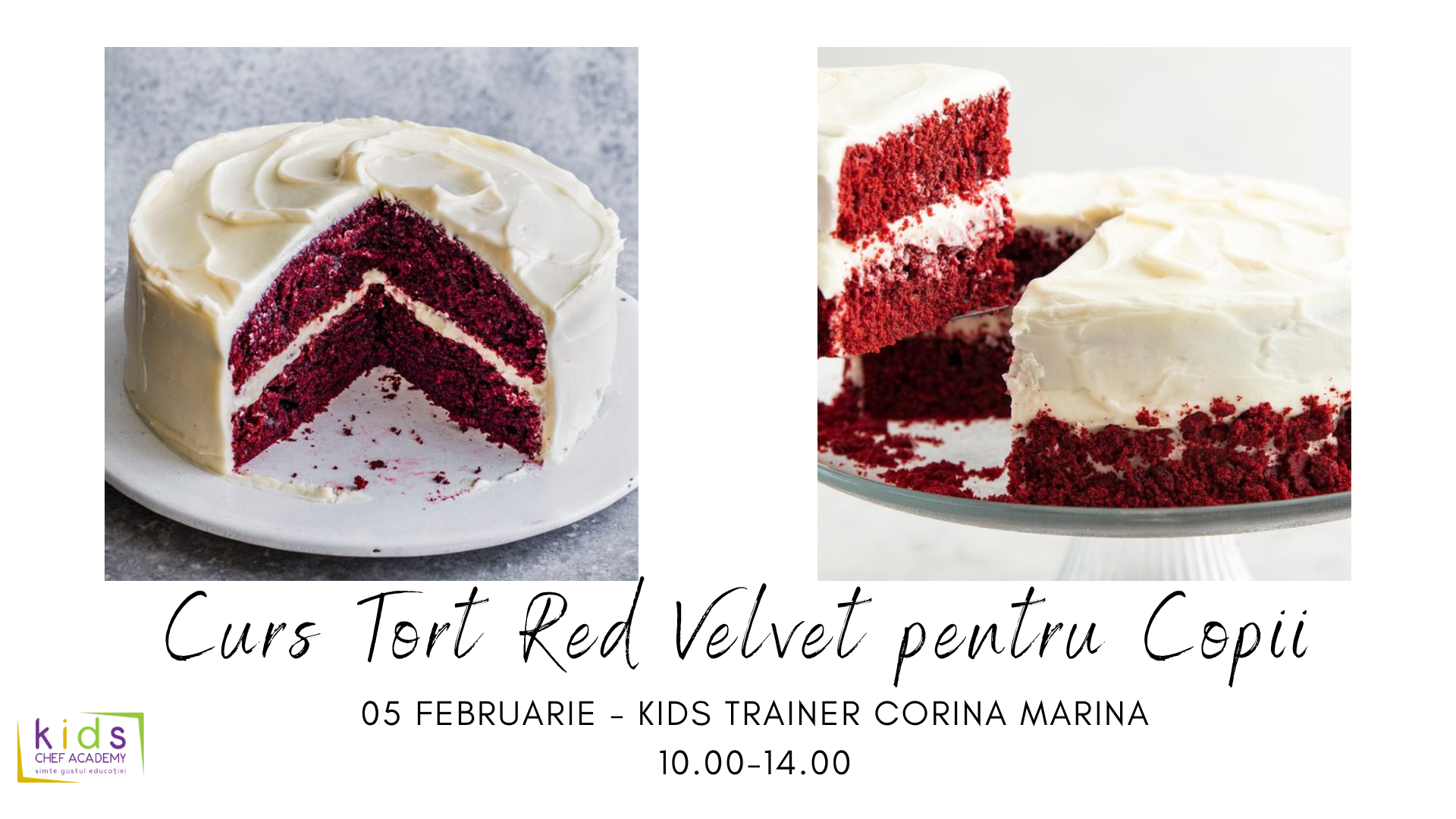 Curs Tort Red Velvet pentru copii - 05 Feb. 2023, Bucuresti