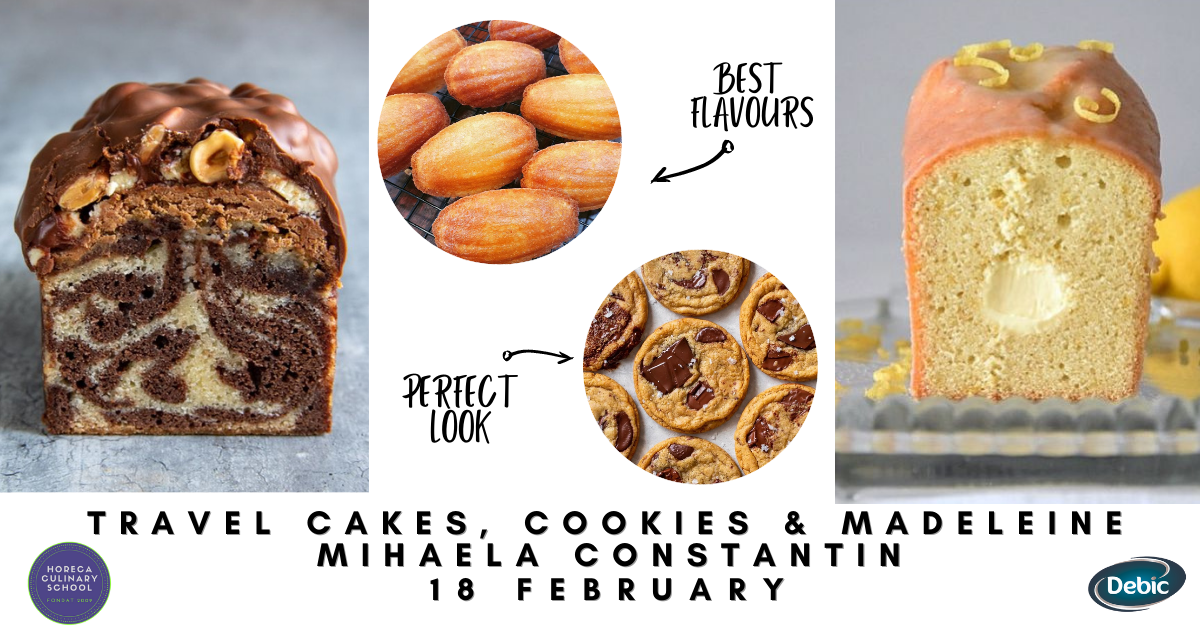 Curs Travel Cakes, Cookies & Madeleine - 18 Feb. 2023, Bucuresti