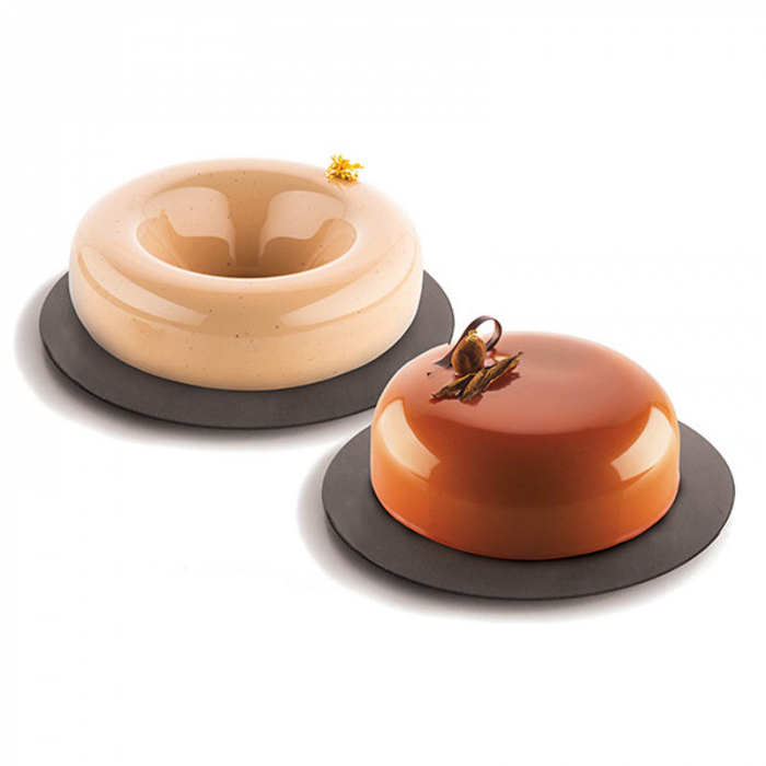 Baza Plastic Prezentare Torturi, Model Rotund Negru Ø 16.5 x H 0.7 cm, Set 10 Buc [3]