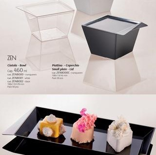 Baze Plastic Prezentare Produse, Model Dreptunghiular Negru, 24.5 x 11 x H 1.8 cm, Set 50 Buc [2]