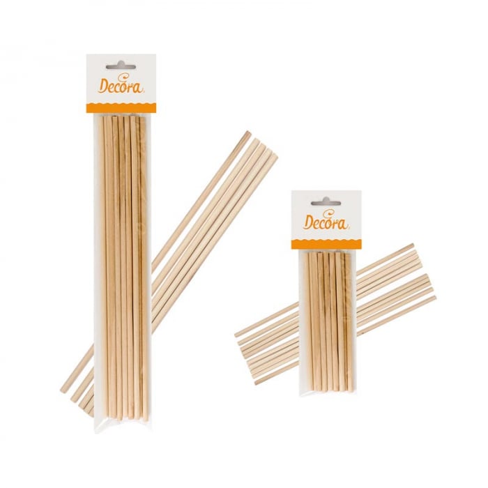 Betisoare Lemn CakePops / LolliPops, Ø 0.6 x L 30 cm, Set 12 Buc [2]