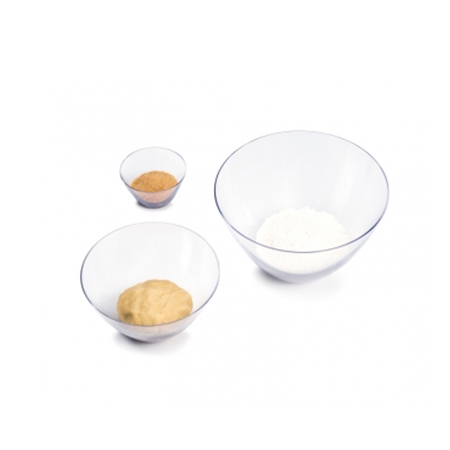 Bol Policarbonat Transparent pentru Microunde Ø12xH7 cm, 0.4 Litri [2]