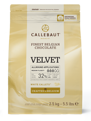 Ciocolata Alba 32% VELVET, 2,5 Kg, Callebaut [1]
