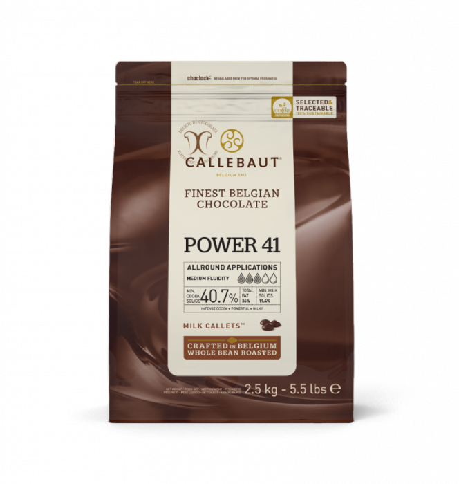 Ciocolata cu Lapte 40,7% POWER 41, 2,5 Kg, Callebaut [1]