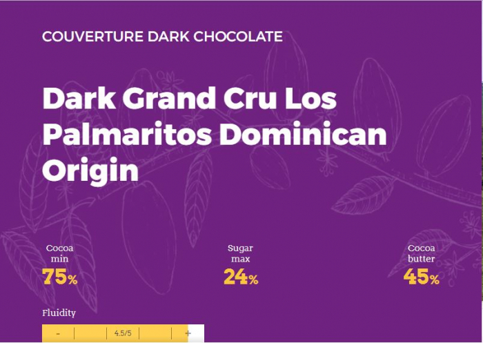 Ciocolata Neagra LOS PALMARITOS 75%, 4kg, ICAM [2]