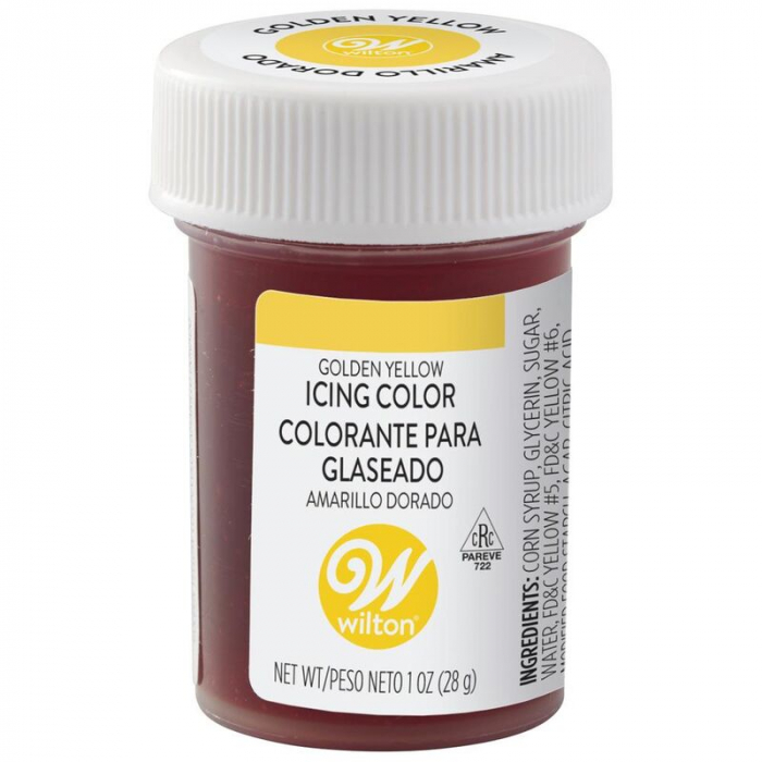 Colorant Alimentar Gel, Galben-Auriu (Golden Yellow) - Wilton, 28 gr [1]