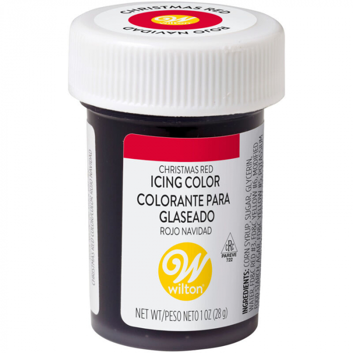 Colorant Alimentar Gel, Rosu-Craciun (Christmas Red) - Wilton, 28 gr [1]