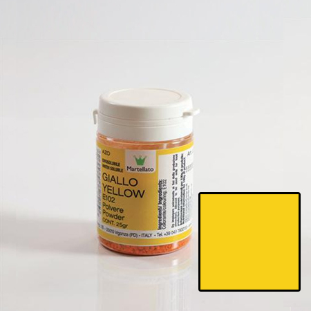 Colorant Alimentar Hidrosolubil Pudra Granulara, Galben, 25 gr [1]