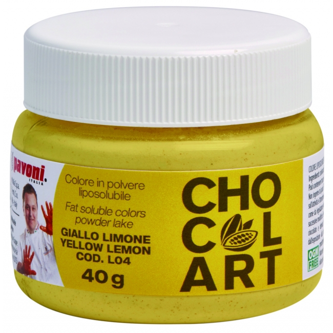 Colorant Alimentar Liposolubil Pudra CHOCOLART, Galben-Lamai, 40 gr [1]