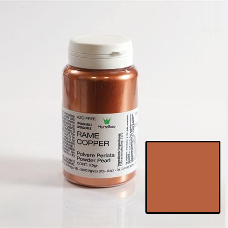 Colorant Alimentar Liposolubil Pudra Metalizata, Arama/Cupru, 25 gr - Azo Free [1]