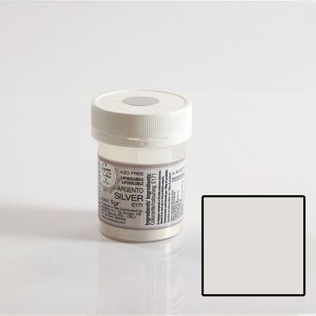 Colorant Alimentar Liposolubil Pudra Metalizata, Argintiu Perlat/Sidef, 5 gr - Azo Free [1]