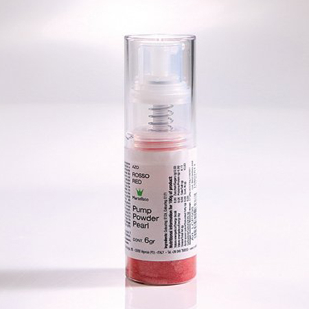 Colorant Pudra cu pompita, Rosu Sclipitor, 6 gr [1]