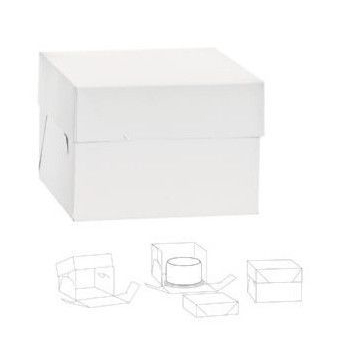 Cutie Patrata Desert / Tort, Carton Alb, 36.5 x 36.5 x H 36 cm [2]