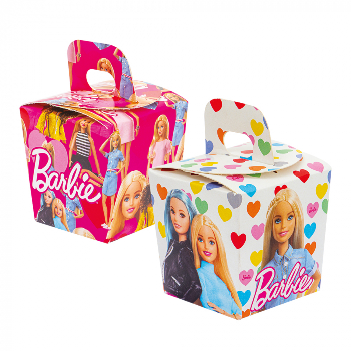 Cutii Party Barbie, Carton Impermeabil, 7 x 7 x H 8 cm, 6 Buc [1]