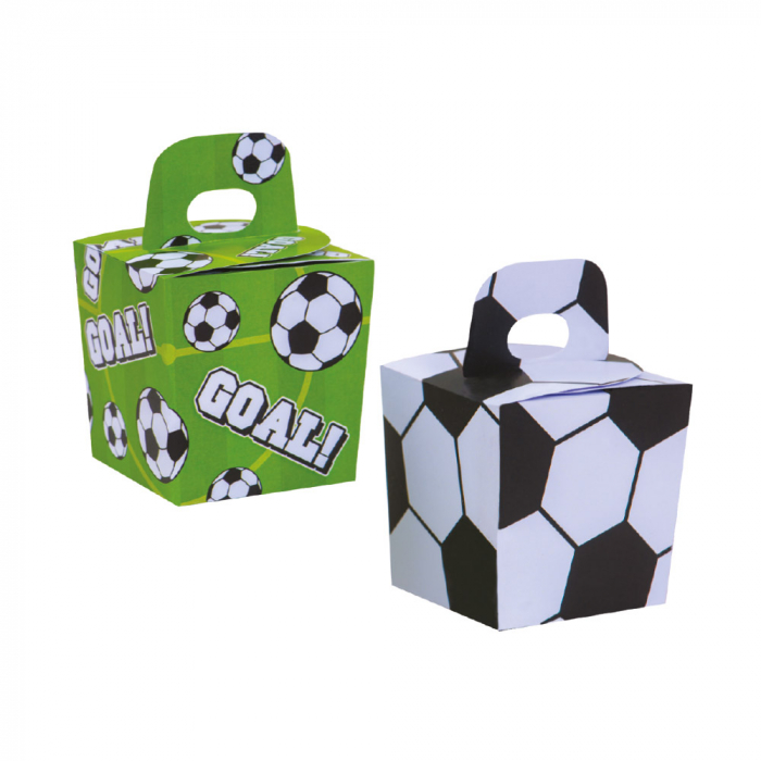 Cutii Party Fotbal, Carton Impermeabil, 6 x 6 x H 10.5 cm, 6 Buc [1]