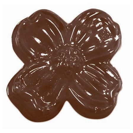 Decor Flori Ø 3.7cm - Matrita Plastic Ciocolata [1]