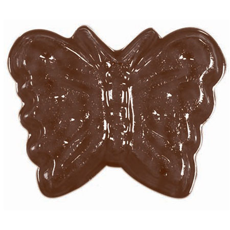 Decor Fluturi Ø 3.6cm - Matrita Plastic Ciocolata [1]