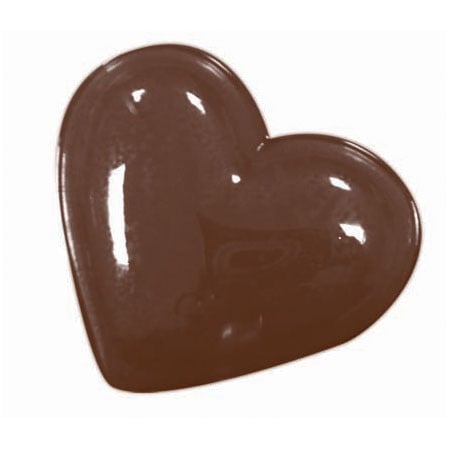 Decor Inimioare Ø 5.2cm - Matrita Plastic Ciocolata [1]