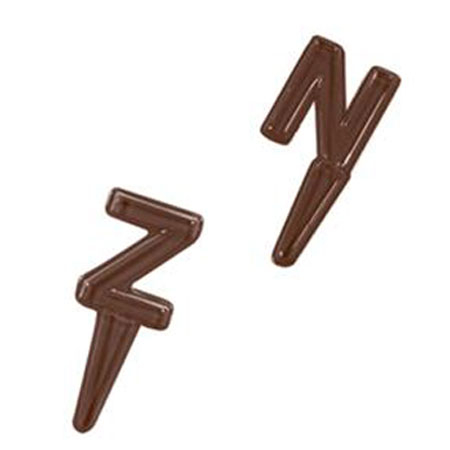 Decor Litere N-Z - Matrita Plastic Ciocolata [4]