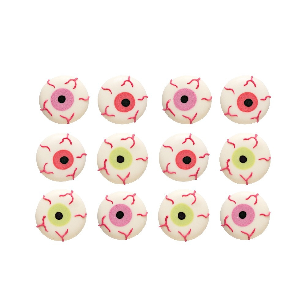 Decor Zahar - Ochi Inspaimantati Ø 2 cm, 3 modele, 12 buc [3]