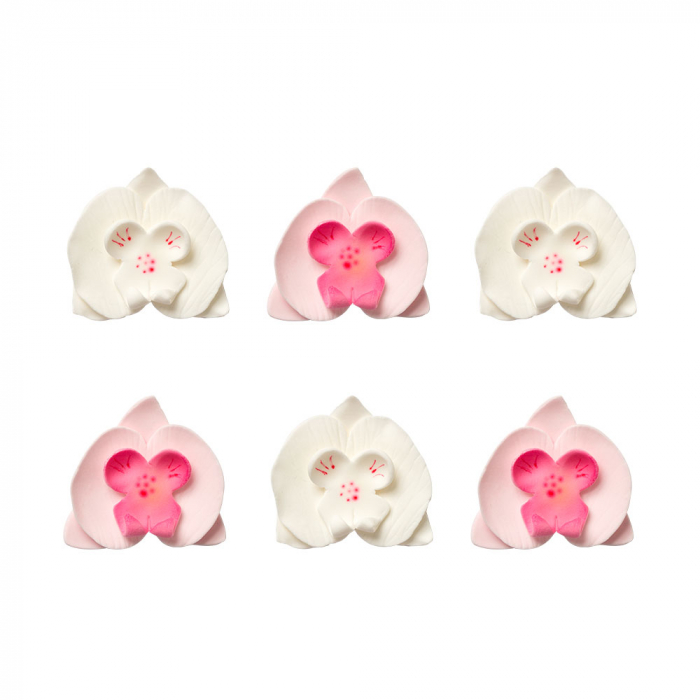 Decor Zahar - Orhidee Alb Roz Ø 3.8 cm, 6 buc [2]