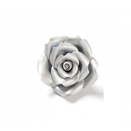 Decor Zahar - Trandafiri Argintii Ø 5 cm, 24 buc [1]