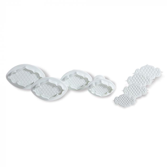 Plachete sau Rame Decor 2 Modele, Ø 6 - 8.5 cm -Decupatoare cu Extractor, Set 12 Buc [2]