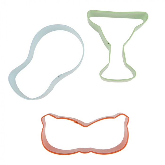 Decupatoare Metal Vara, Pahar Coktail, Papuci Plaja si Ochelari Soare Ø 7-8 cm [2]