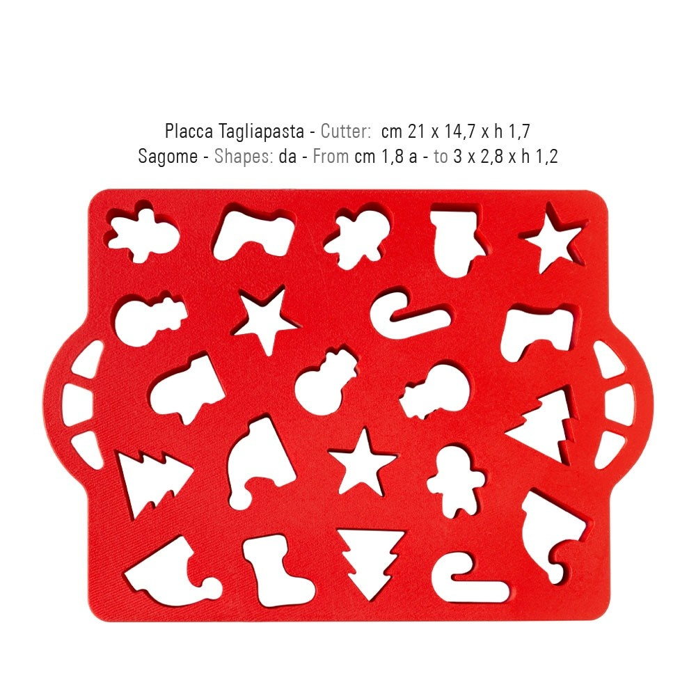 Decupatoare Plastic Craciun - Mini Fursecuri 1.8 - 3 x 2.8 x H 1.2 cm [3]