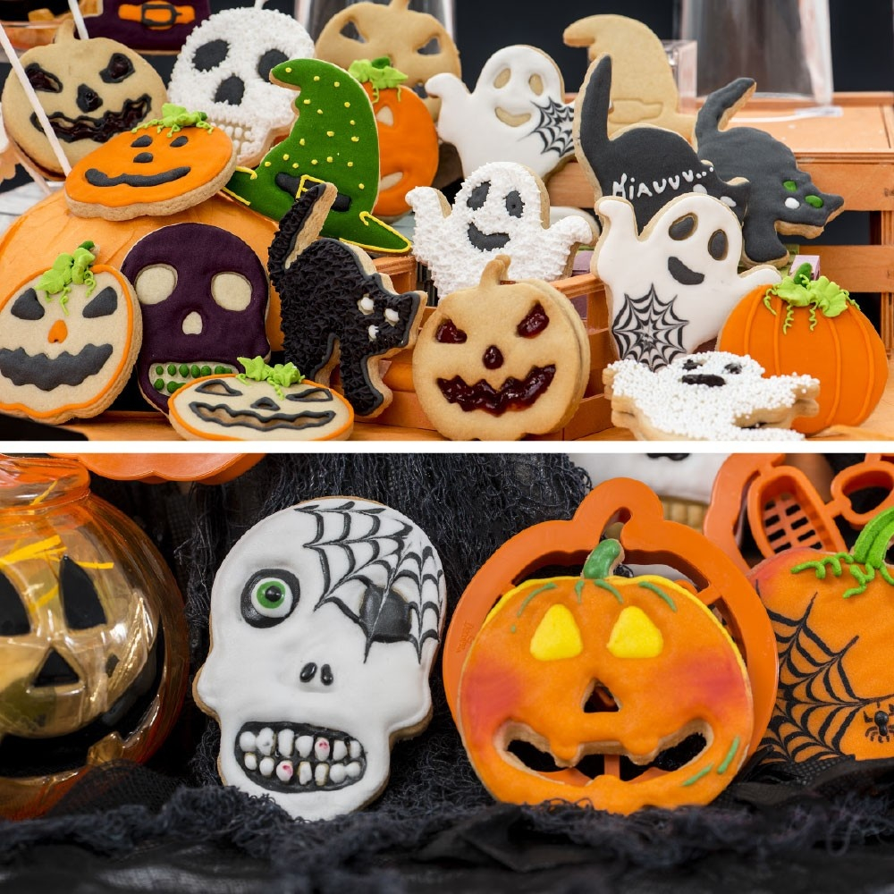 Decupatoare Plastic Halloween 6 Modele, 6 - 9 x H 2.2 cm, 48 buc [2]