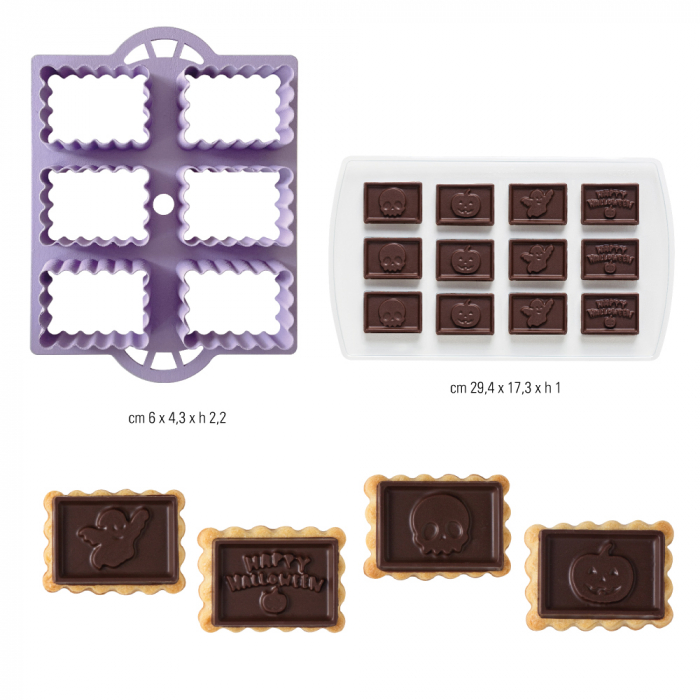 Decupatoare Plastic Halloween - Decor Biscuiti, 6 x 4.3 x H 2.2 cm, 2 buc  [3]