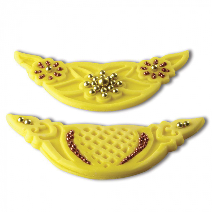 Dantela 10 x 5 cm - Decupator cu 2 Marcatoare Plastic, Set 3 Buc [2]