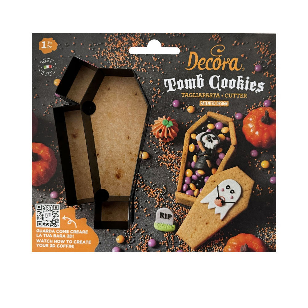 Decupator Plastic Halloween - Sarcofag 10, 13 x 5, 7 x H 2.2, 3 cm, 2 buc [1]