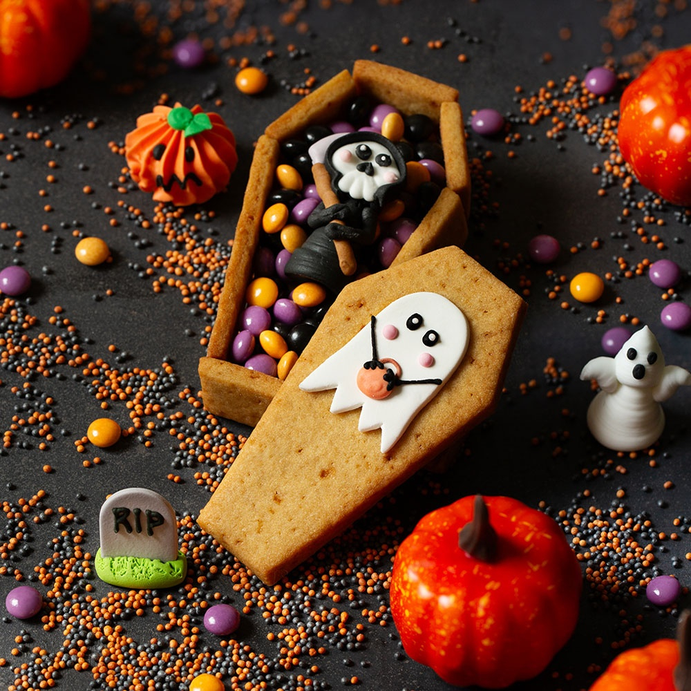 Decupator Plastic Halloween - Sarcofag 10, 13 x 5, 7 x H 2.2, 3 cm, 2 buc [5]