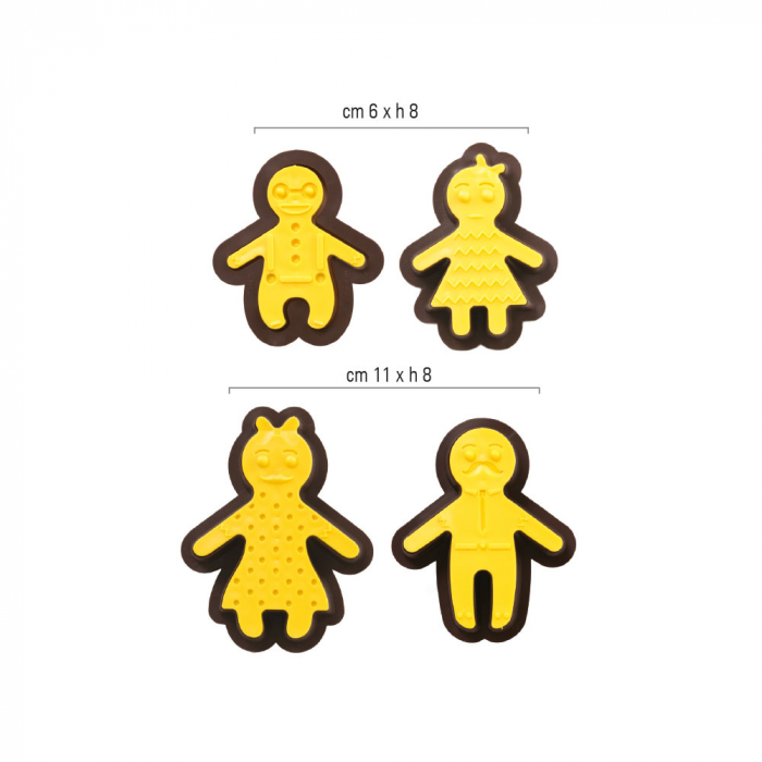 Familia Fericita - Decupatoare Plastic 6 - 11 x 8 x H 2.2 cm, Set 4 buc [2]