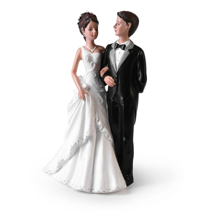Figurina necomestibile Mire si Mireasa Cuplu Fericit H 17.5 cm [2]