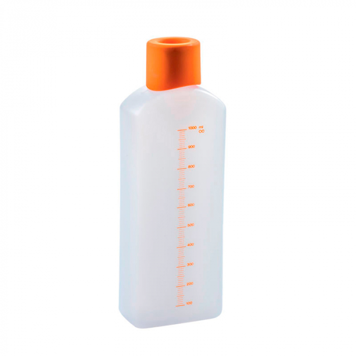 Flacon gadat 1 Litru cu Dop si Capac Perforat Distribuire Siropuri, 10x5.6xH27.5 cm [2]