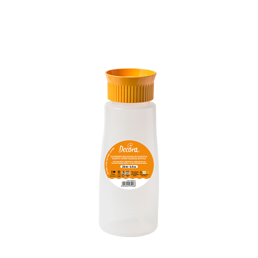 Flacon Gradat 250 ml cu Dop Perforat Distribuire Siropuri, Ø 6 x H 16 cm [1]