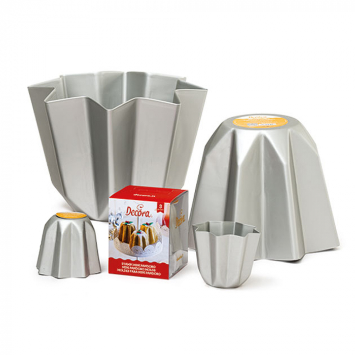 Forma Coacere Pandoro Mignon 70 gr, Ø 7.5 x H 6 cm, Aluminiu Anodizat [2]
