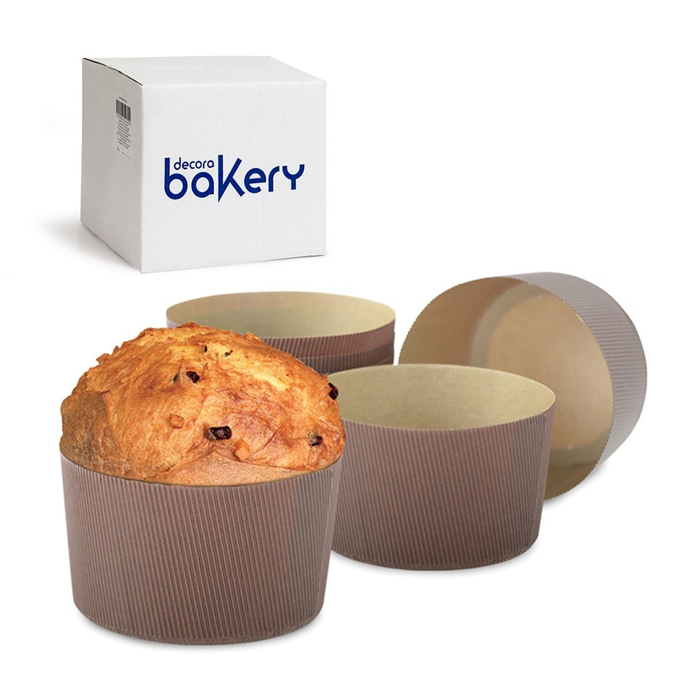 Forma Coacere Panettone Ø 7 x H 5 cm - 100 g, Carton Termorezistent, Set 100 Buc [5]