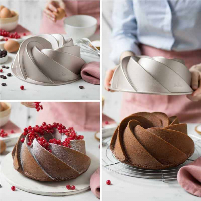 Forma Coacere Rotunda Alice Ø 24 x H 10 cm, Aluminiu Antiaderent [3]
