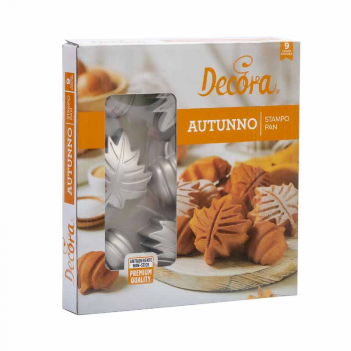 Forma Copt Toamna 9 Cavitati Ø 8 x H 3.5 cm, Aluminiu Antiaderent [2]