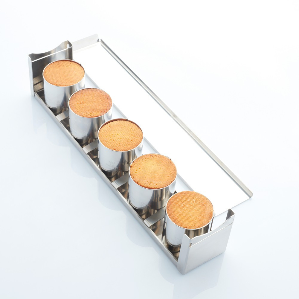 Forma Inox Coacere Produse Model Geometric Cilindru Mini, Ø 6 x H 6 cm, vol. 170 ml - Set 5 buc [2]