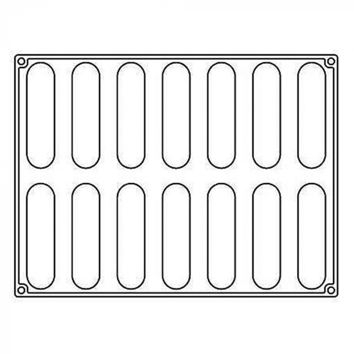 Forma Silicon Bachour, Monoportii Confy, 12.8 x 3 x h 2.8 cm, 90 ml, 14 cavitati [2]